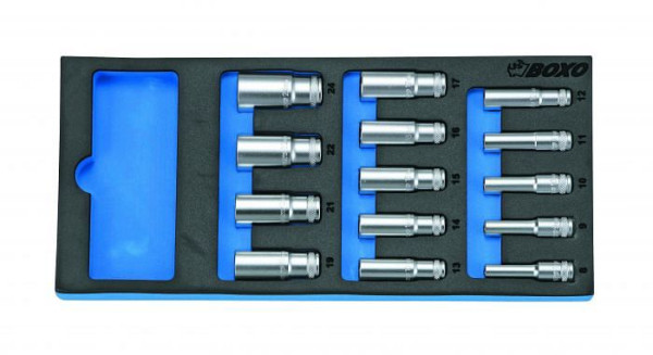 Boxo 3/8" lengte inbussleutel set, 14 stuks, VE: 10 stuks, BX016