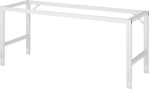 RAU verrijdbare werktafel Tom (4 LR), B2000xD1000xH910-1230mm, massief beuken plaat-25mm, 06-625B10-20-4LF.12