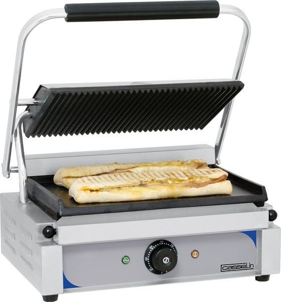 Casselin Panini Grill - Gegroefd / Glad, CGPRL