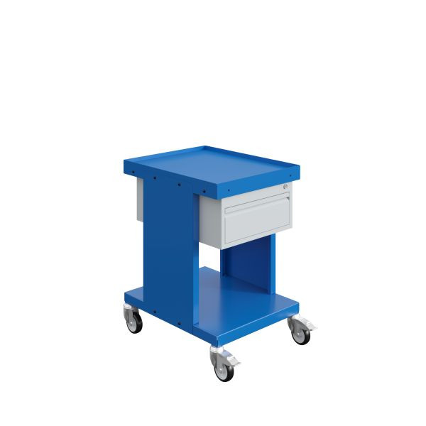 SOFAME SV plankenwagen met ladenblok 1 lade H150 mm, hemelsblauw RAL 5015, W020070022BI