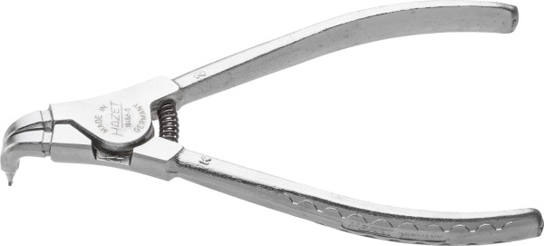 Hazet borgveertang, standaard: DIN 5254 vorm B, oppervlak: verchroomd, punt staalgrijs, lengte: 139 mm, 1846D-0