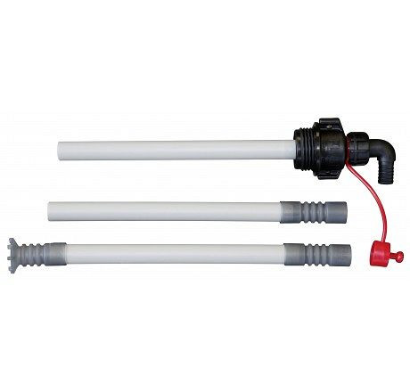 Cemo zuigbuis 3-delig met koppeling AF2, inschroefdraad S70x6, uitlaat DN 19, 10872