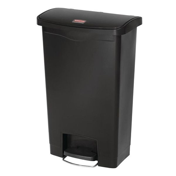 Rubbermaid Slim Jim voorste pedaalemmer zwart 50L, GL028