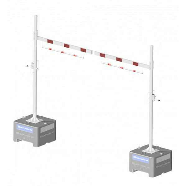 Schake mobiele hoogtebegrenzer, dwarsbuislengte: 2000 mm, 417_201FBPM
