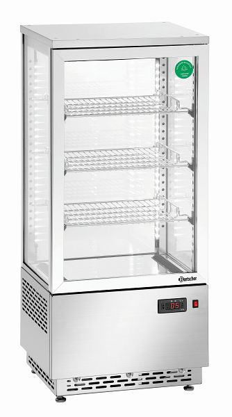 Bartscher mini-koelvitrine 78 l, RVS, 700478G