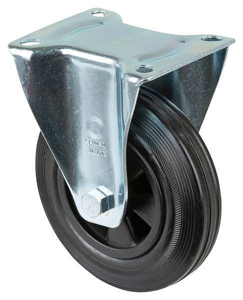 BS-rollen transportrol, vaste rol, wielbreedte 40 mm, wiel-Ø 160 mm, draagvermogen 135 kg, kunststof, rollager, plaat, VE = 2 stuks, L410.B45.160
