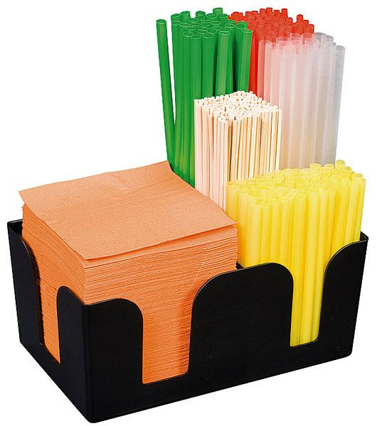 APS barcaddy, 24 x 15 cm, hoogte: 11 cm, ABS, zwart, 93174