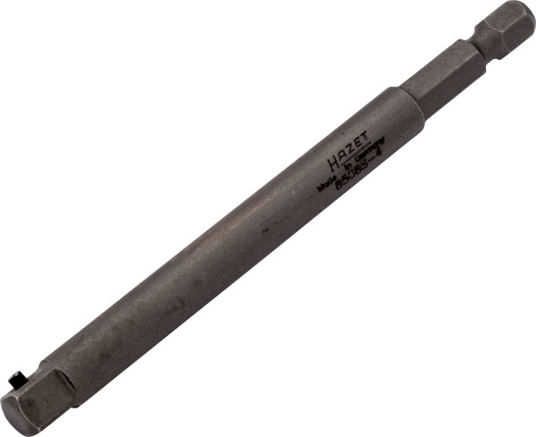 Hazet impact, adapter voor machineschroevendraaier, zeskant massief 6,3 (1/4 inch), vierkant massief 6,3 mm (1/4 inch), lengte: 100 mm, 8508S-4