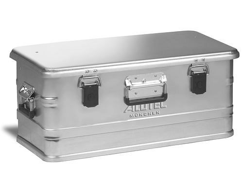 DENIOS Aluminiumbox Comfort, ohne Stapelecken, 48 Liter Volumen, 136686