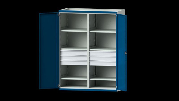 ANKE werkbanken, zware kast, model 403, 1485 x 690 x 1950 mm, RAL 7035/5010, 621.093
