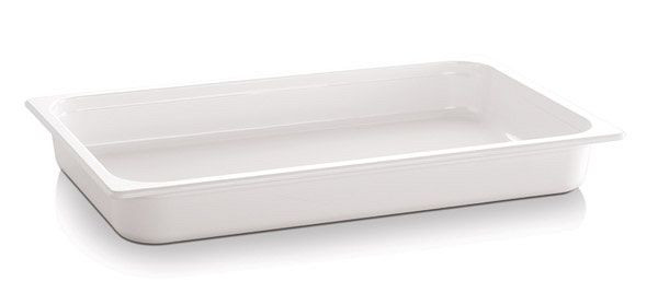APS GN 1/2 bak - ECO LINE-, 32,5 x 26,5 cm, diepte: 65 mm, melamine, wit, 3,4 liter, 83757