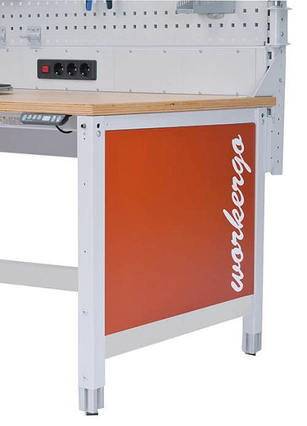 Bedrunka + Hirth workergo 4-poots paneel, diepte 600 mm, afmetingen in mm (BxDxH): 485 x 571 x 30, 4XXXXX60BL