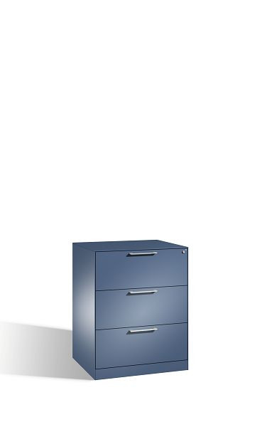 C+P hangarchiefkast Asisto, H1010xB800xD600mm, kleur: verre blauw, beugelgreep, 146243-312 S10102