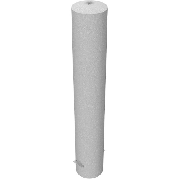 Stein HGS HGS stalen buispaal/stambeveiligingspaal -Bollard-, 1200mm/voor inbetonlegging, zonder verf, geen oogjes, met gelaste stalen kap, wanddikte: 3,6 mm, 1574601