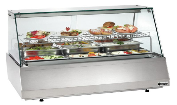 Bartscher koeltoonbank 3/1 GN, vierkant glas, 406056