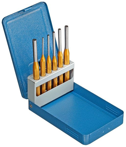 GEDORE ponsset, 6-delig, metalen vouwcassette, 8758050