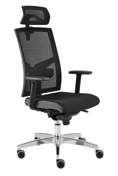 Hammerbacher Bureaudraaistoel Premium2 met netrug zwart, hoogte 116-133 cm, zitbreedte 50 cm, VSDP2/D