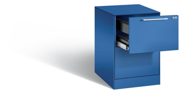 C+P hangmappenkast Asisto, H710xB440xD600mm, kleur: gentiaanblauw, beugelgreep, 146 275-211 S10006