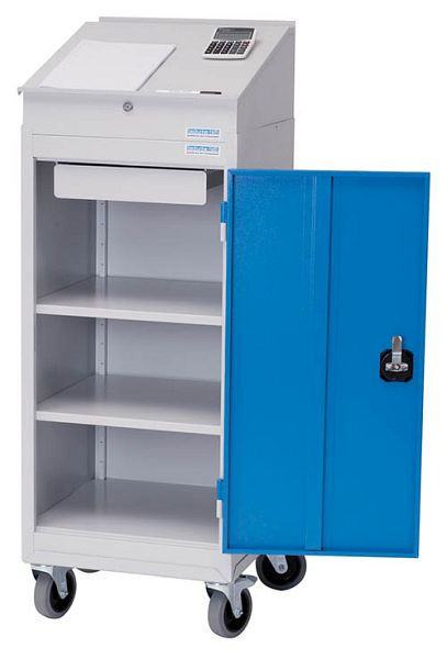 Bedrunka + Hirth dubbeldeurs kast type 105 verrijdbaar, zonder blad, 500 x 500 x 1150 mm, 04.105M125