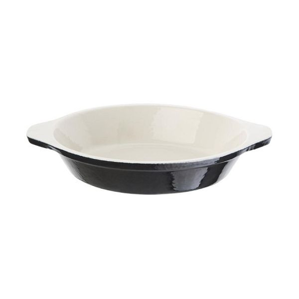 Vogue ronde gratinschaal zwart 750ml, U562