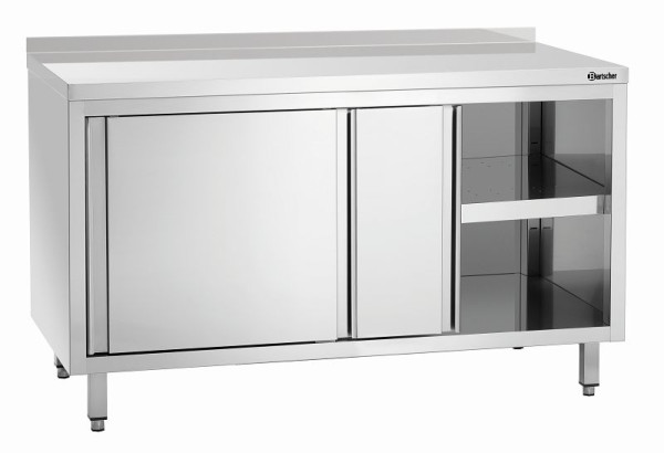 Bartscher werkkast, B1400, opstand, schuifdeuren, tussenplank, 338147