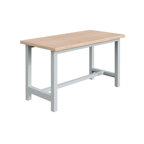 SOFAME CKS werkbank B 1200 x D 750 x H 840 mm, multiplex werkblad 40 mm, lichtgrijs RAL 7035, W010160003GC