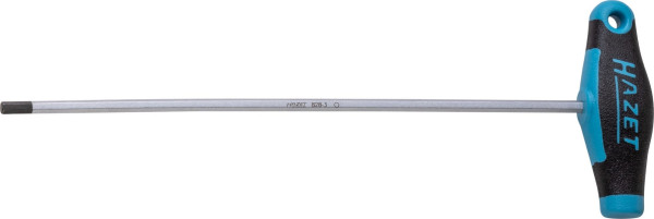 Hazet schroevendraaier, met T-greep, binnenzeskantprofiel, 3 mm, zeskantkling, ergonomisch HAZET 2-componenten T-greep, 828-3