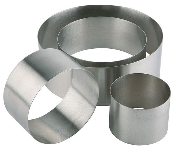 APS foam voerring, Ø 7 cm, hoogte: 4,5 cm, RVS, mat, naadloos, 00099
