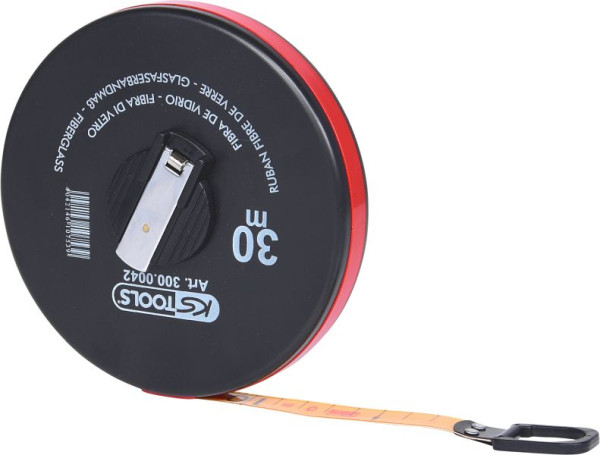 KS Tools capsule meetlint met plastic tape, 30m, 300.0042