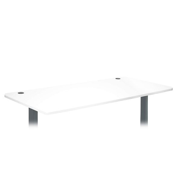 Mendler tafelblad HWC-D40 voor bureaus, bureaublad, 160x80cm, wit, 62769