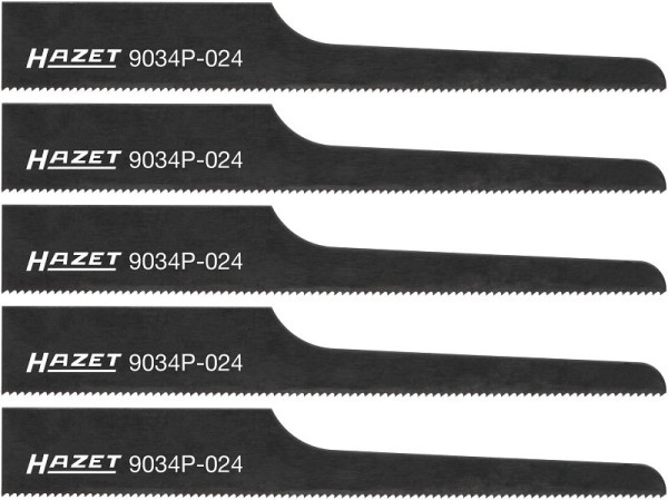 Hazet decoupeerzaagbladen, 24 tanden, 5x, 9034P-024/5