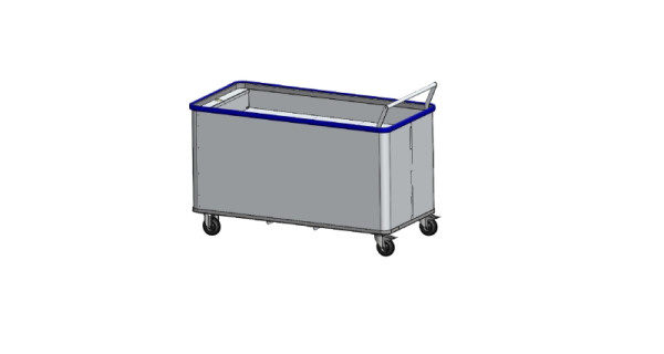 Gmöhling vloerwagen met veren G®-ERGO vario smart grip D 5408 / 580, 1400 x 700 x 620 mm, 222540811