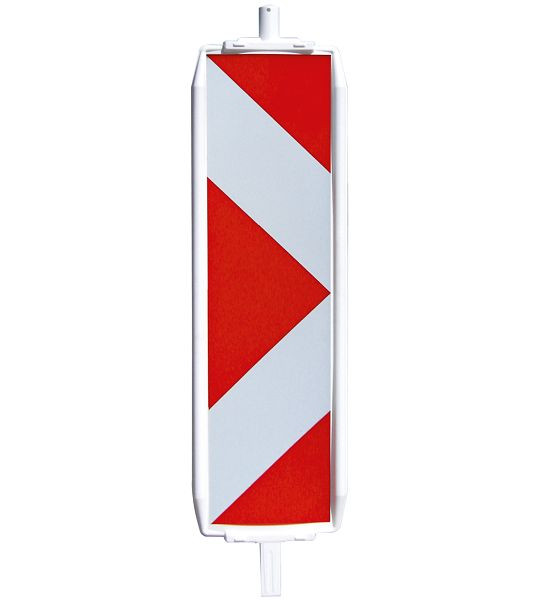 Schake kunststof zwaailamp type 40, mof onder 40 x 40 mm, boven Ø42 mm, folie type 1, pijlvormig, dubbelzijdig wijzend naar rechts, 36045PRR