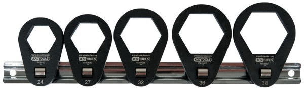 KS Tools 3/8" ringsleutelset, extra plat, 5-delig, 150.9585