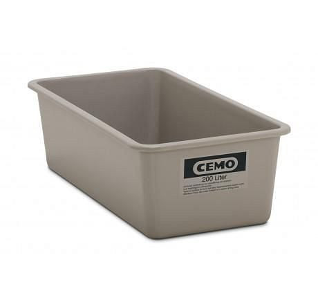 Cemo rechthoekige container 200l grijs, 5671