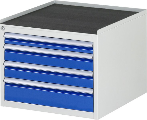 RAU ladekast serie 7000, B580xD650xH465mm, laden: 1xH60, 2xH90, 1xH120mm, metalen steun, 03-L2.7A-MT.11