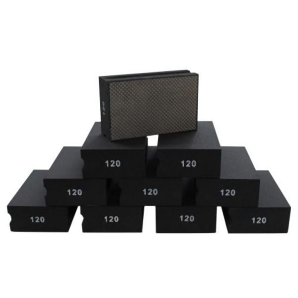 Karl Dahm diamanthandpadset - 10x diamanthandpad zwart, K 120, 45467
