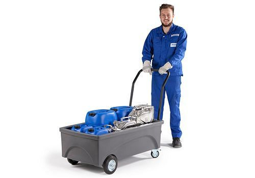 DENIOS trolley voor kleine containers, gemaakt van polyethyleen (PE), 239-979