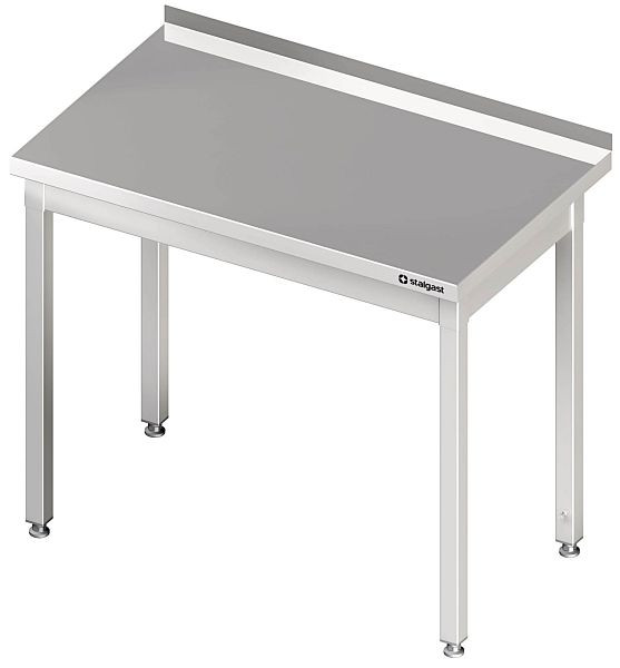 Stalgast Arbeitstisch ohne Grundboden, 600x600x850 mm, ohne Verstrebung, mit Aufkantung, verschweißt, VAT06600A