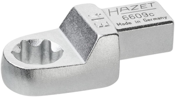 Hazet insert TORX® ringsleutel, insert vierkant 9 x 12 mm, buiten TORX® profiel, E14, 6609C-E14