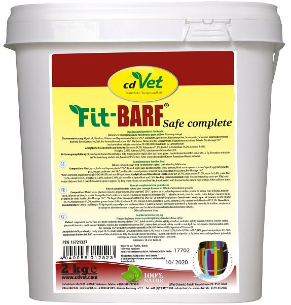 cdVet Fit-BARF Safe-Compleet 2 kg, 1252