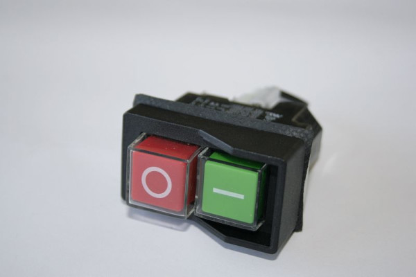 ELMAG AAN/UIT schakelaar (groen/rood, vanaf 2007) voor QUEEN 180 en 230, PRINCE 245, VIP 260/290, Elite 80S en PRIME modellen 230 volt, 9601265