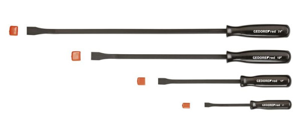 GEDORE rode montagehendelset, lengte 24-18-12-8 inch, 4 stuks, 3301568
