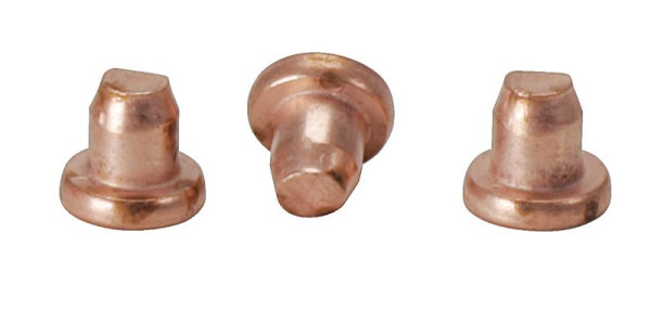 KS Tools klinknagels 3x3,2 mm verkoperd, verpakking van 100, 500.8574