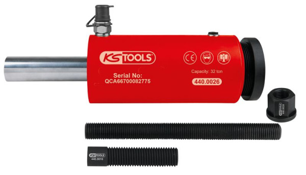 KS Tools duw- en trekhydraulische cilinderset, 32t, 6-delig, 440.0025