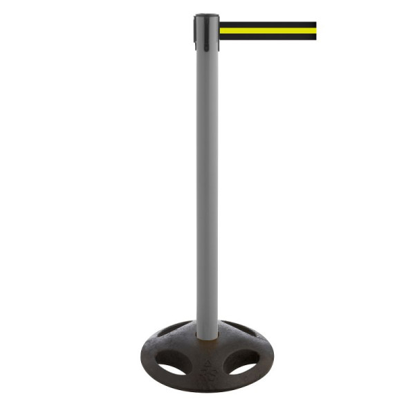 Stein HGS HGS personengeleidingssysteem -P-Line Utility-, antraciet, zwart/geel/zwart horizontaal (gestreept), met riemeindstuk (standaard), 12828a-0502