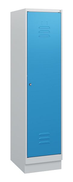 C+P luierkluis Classic PLUS, basis, 1630x400x500mm, 7035/5012, cilinderslot, 0800205-12 S10019