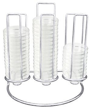 Contacto Stapelrek voor glazen kommen 6 cm (met 54 glazen kommen), 3293/060