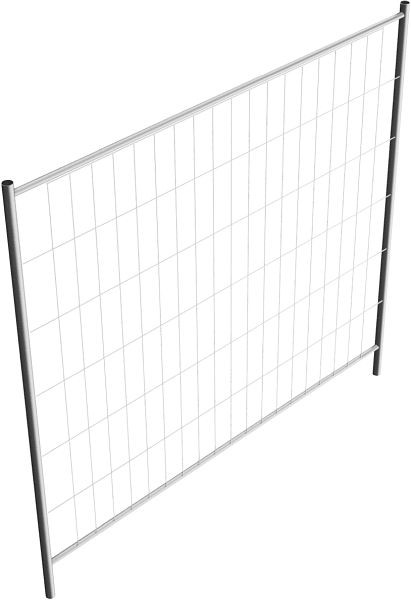 Schake mobiel bouwhek, verzinkt, type Profi, afmeting: 2,20 x 2,00m met omlopend buizenframe, maaswijdte 100/300, 3B2023