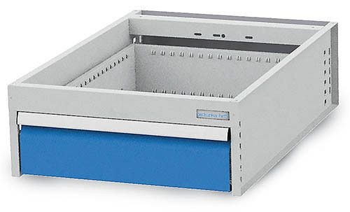 Bedrunka + Hirth hangend ladeblok, met lade, paneelhoogte 150 mm, diepte 736 mm, 520/1VB